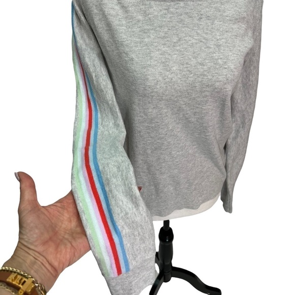 GAP Grey Cotton Crew Neck Raglan Sleeve Sweater Size S - Picture 5 of 12